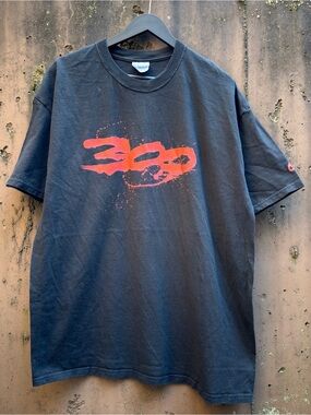 2005 300 Movie Promo black T-Shirt medium